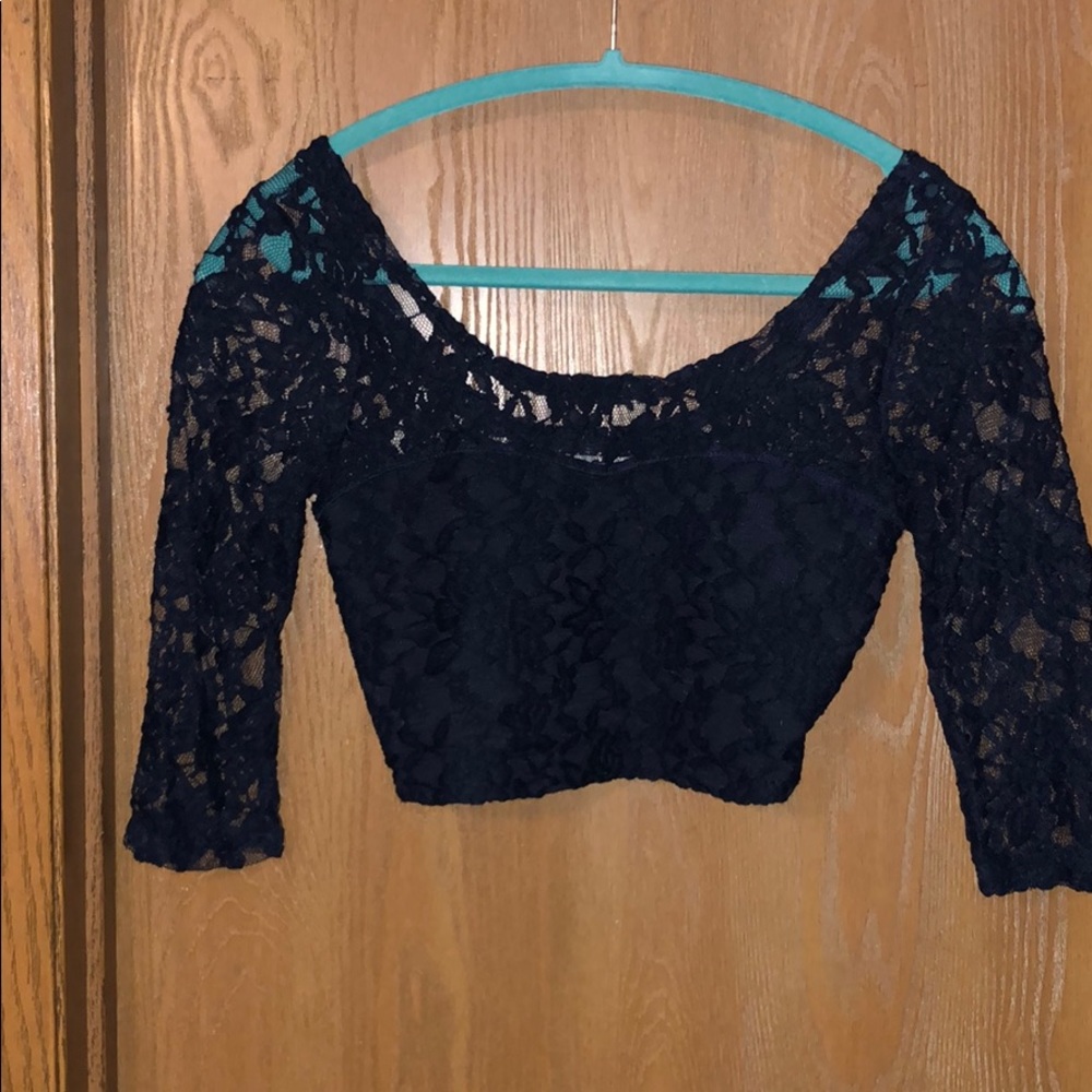 Lace crop top